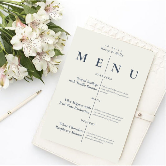 Menu Cards K0002 - Print Concept