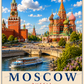 Moscow Travel Poster | High-Quality Posters | Buy Now at CB Print Concept