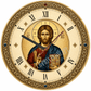 Orthodox Wall Clock – Christ Pantocrator Icon | High - Quality Wall Clocks | Buy Now at CB Print Concept