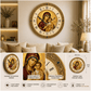 Orthodox Wall Clock – Virgin Mary Icon | High - Quality Wall Clocks | Buy Now at CB Print Concept