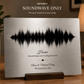 Personalised Soundwave Aluminium Print | High - Quality | Buy Now at CB Print Concept