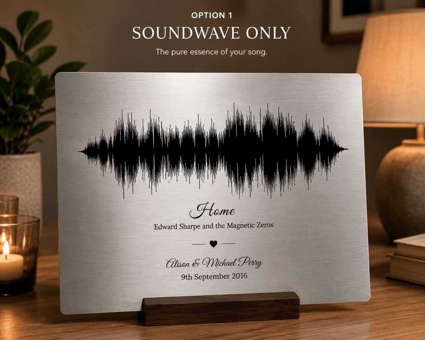Personalised Soundwave Aluminium Print | High - Quality | Buy Now at CB Print Concept