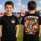 Personalised World Cup 2026 Football T-Shirt | High-Quality Personalised Kids T-Shirts | Buy Now at CB Print Concept