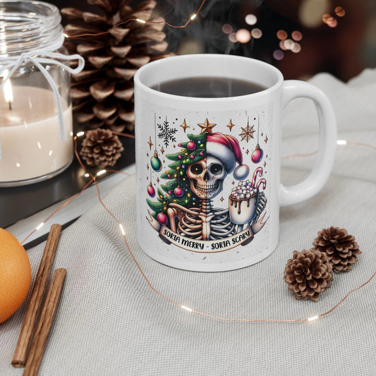 Premium Printed Mug – “SORTA MERRY – SORTA SCARY” | High - Quality | Buy Now at CB Print Concept