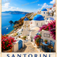 Santorini Travel Poster | High-Quality Posters | Buy Now at CB Print Concept