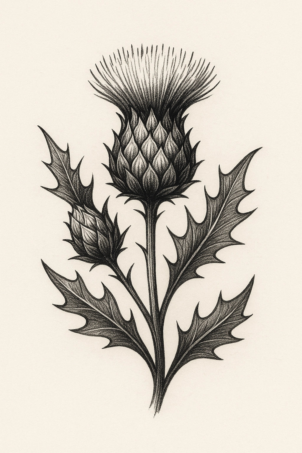 Scottish Thistle Tattoo | High - Quality | Buy Now at CB Print Concept