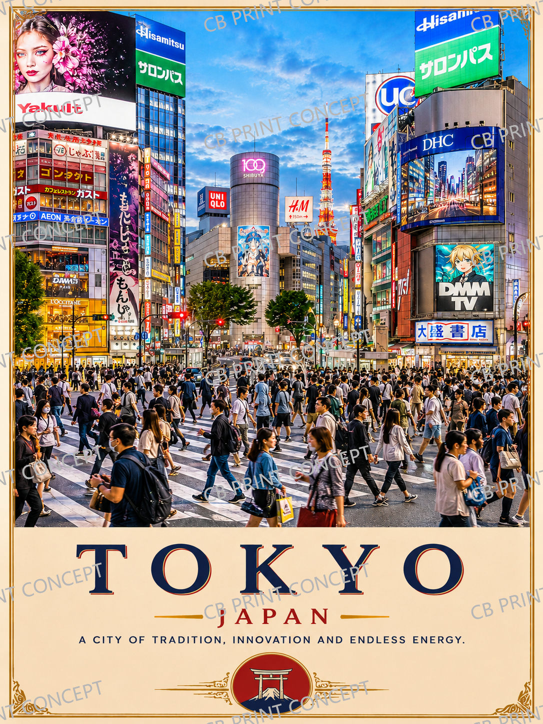 Tokyo Travel Poster | High-Quality Posters | Buy Now at CB Print Concept