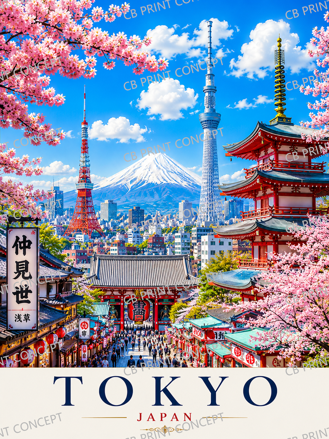 Tokyo Travel Poster | High-Quality Posters | Buy Now at CB Print Concept