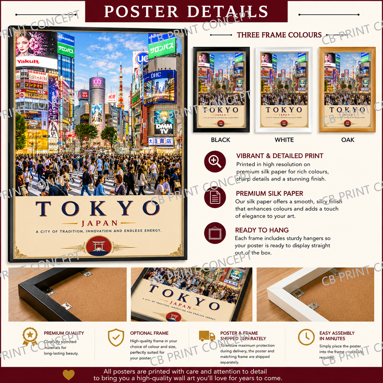 Tokyo Travel Poster | High-Quality Posters | Buy Now at CB Print Concept