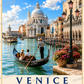 Venice Travel Poster | High-Quality Posters | Buy Now at CB Print Concept