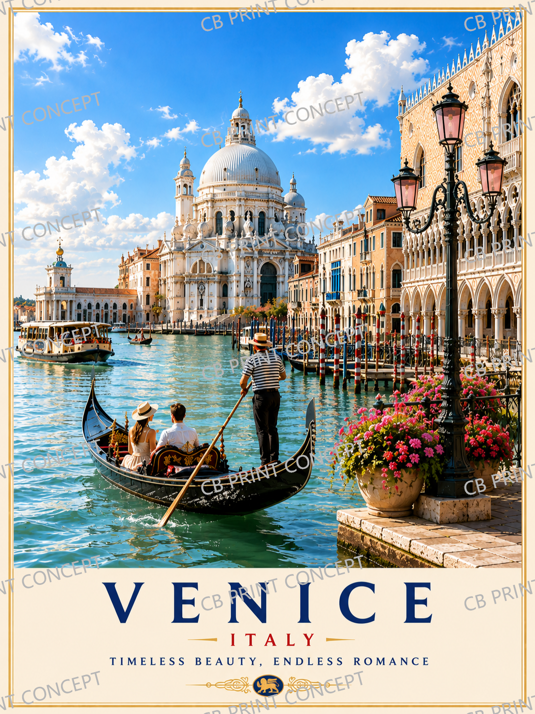 Venice Travel Poster | High-Quality Posters | Buy Now at CB Print Concept