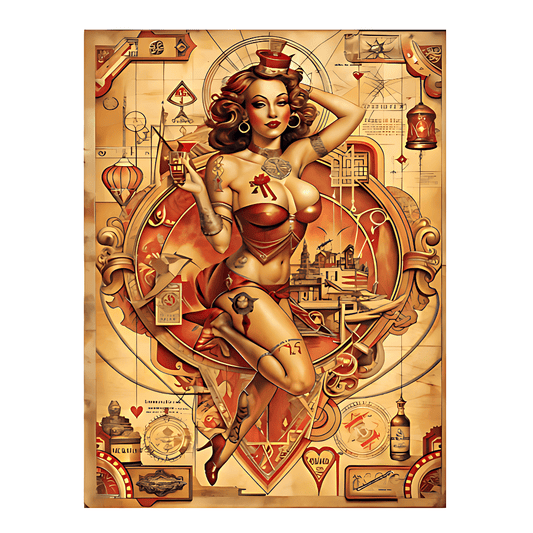 Vintage Pin - Up Poster | High - Quality | Buy Now at CB Print Concept