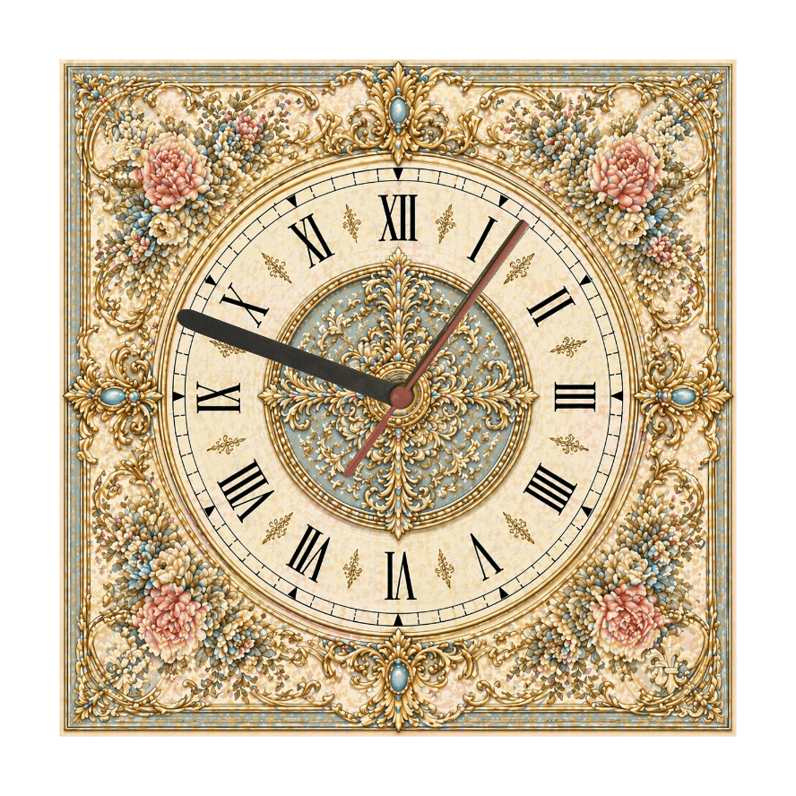 Vintage Victorian Wall Clock – Classic Elegant Design | High - Quality Wall Clocks | Buy Now at CB Print Concept