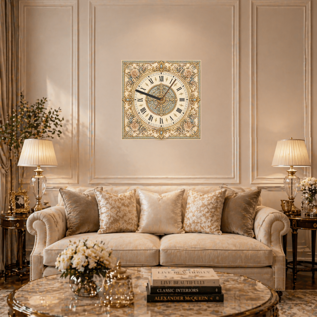 Vintage Victorian Wall Clock – Classic Elegant Design | High - Quality Wall Clocks | Buy Now at CB Print Concept