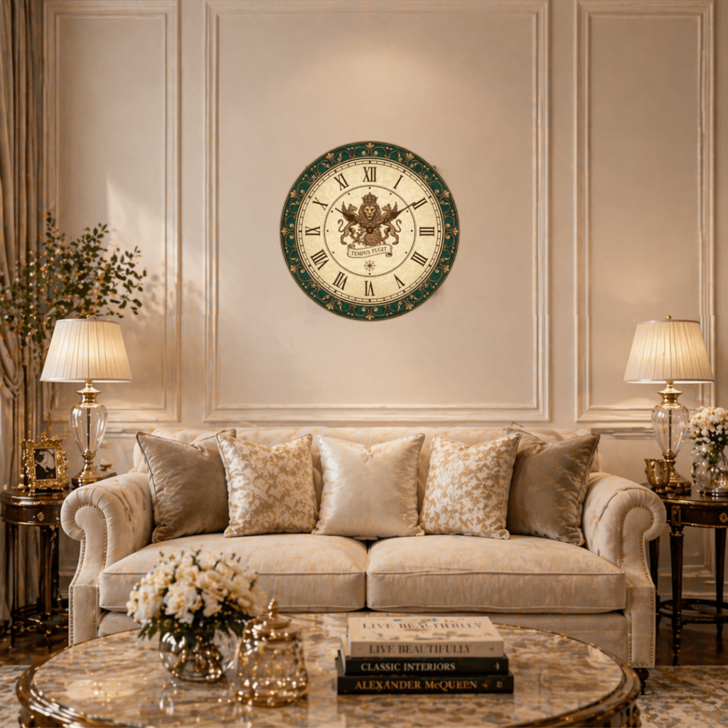 Vintage Victorian Wall Clock – Classic Elegant Design | High - Quality Wall Clocks | Buy Now at CB Print Concept