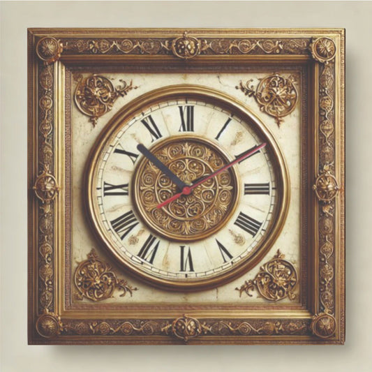 Wall Clock Retro Style Model 11 - Print Concept