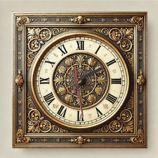 Wall Clock Retro Style Model 13 - Print Concept