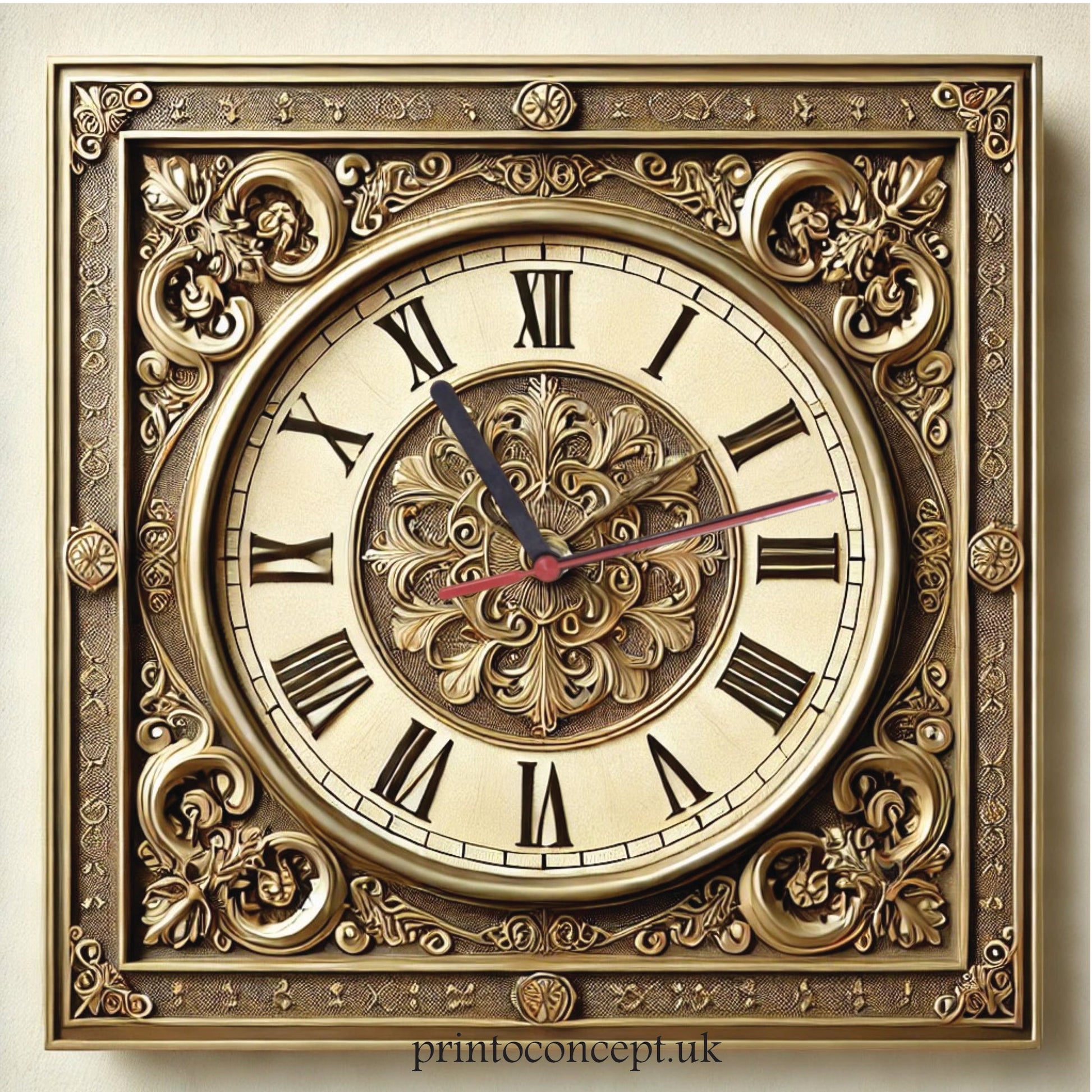 Wall Clock Retro Style Model 14 - Print Concept