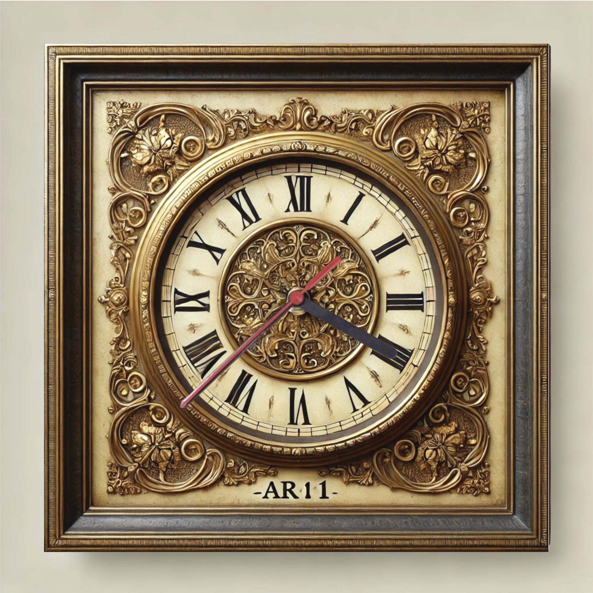 Wall Clock Retro Style Model 17 - Print Concept