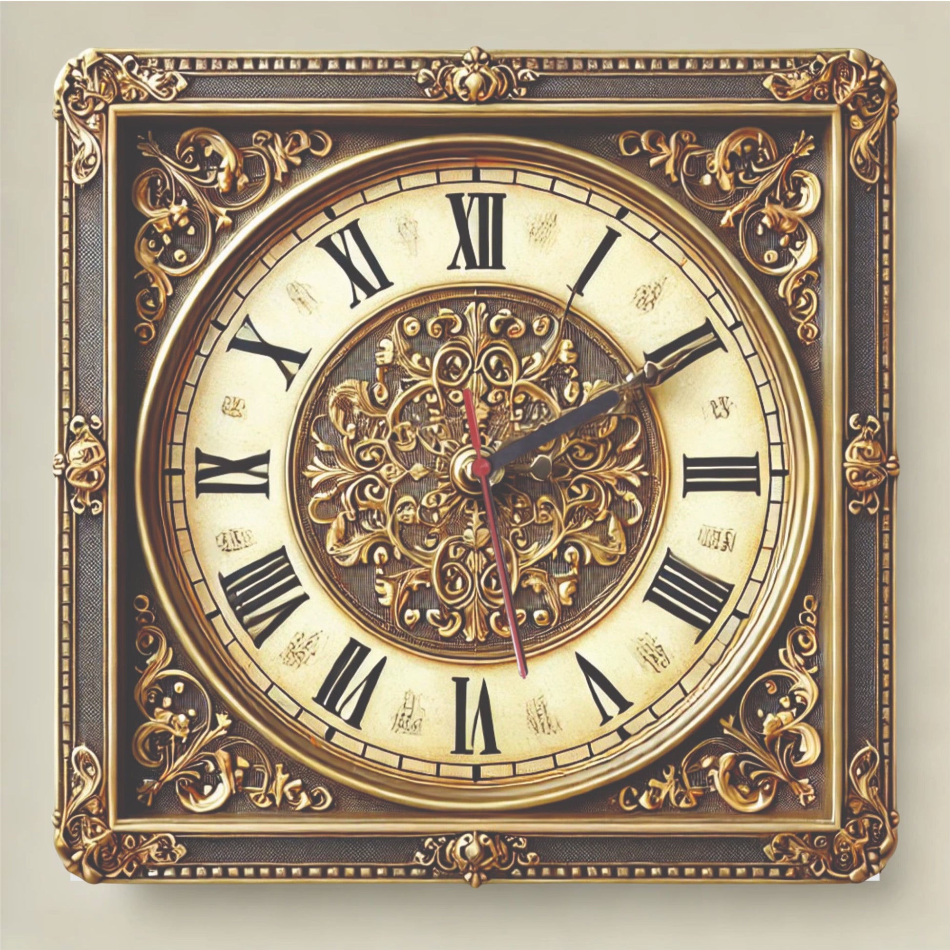 Wall Clock Retro Style Model 18 - Print Concept