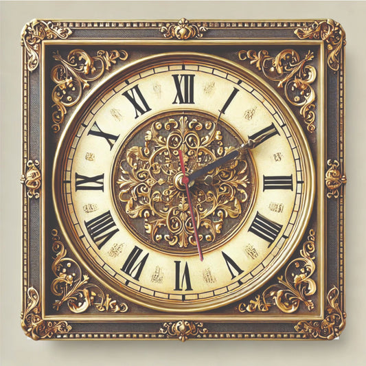 Wall Clock Retro Style Model 18 - Print Concept