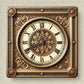 Wall Clock Retro Style Model 19 - Print Concept
