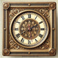 Wall Clock Retro Style Model 19 - Print Concept