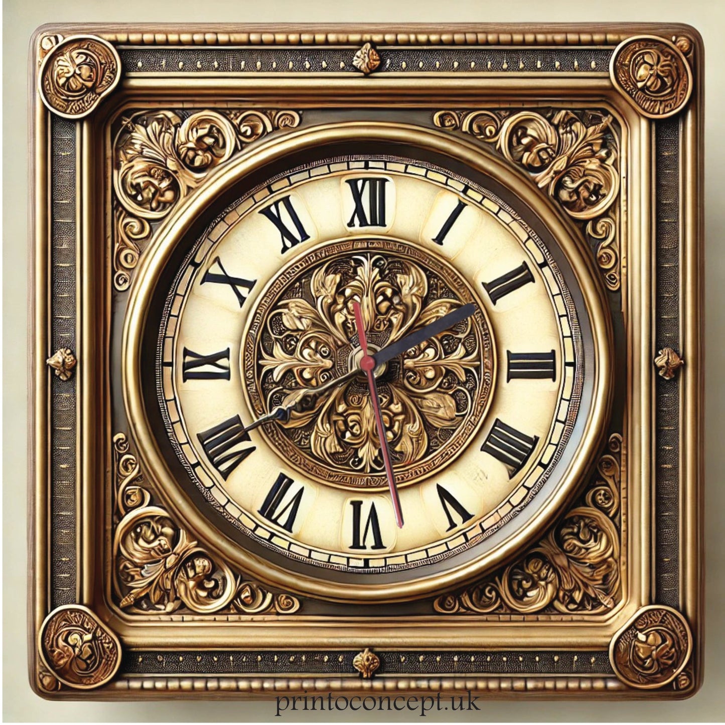 Wall Clock Retro Style Model 19 - Print Concept