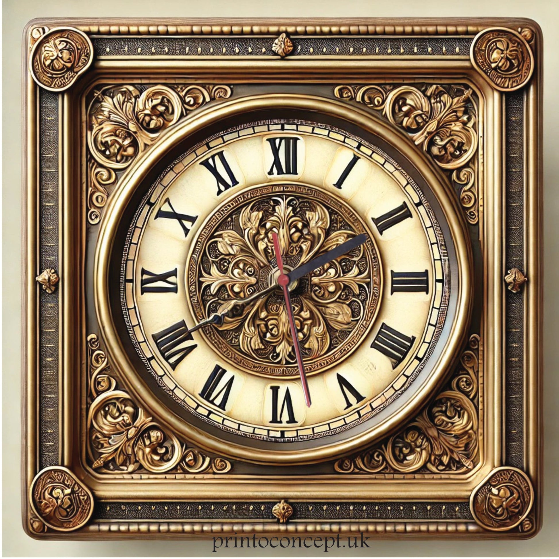 Wall Clock Retro Style Model 19 - Print Concept