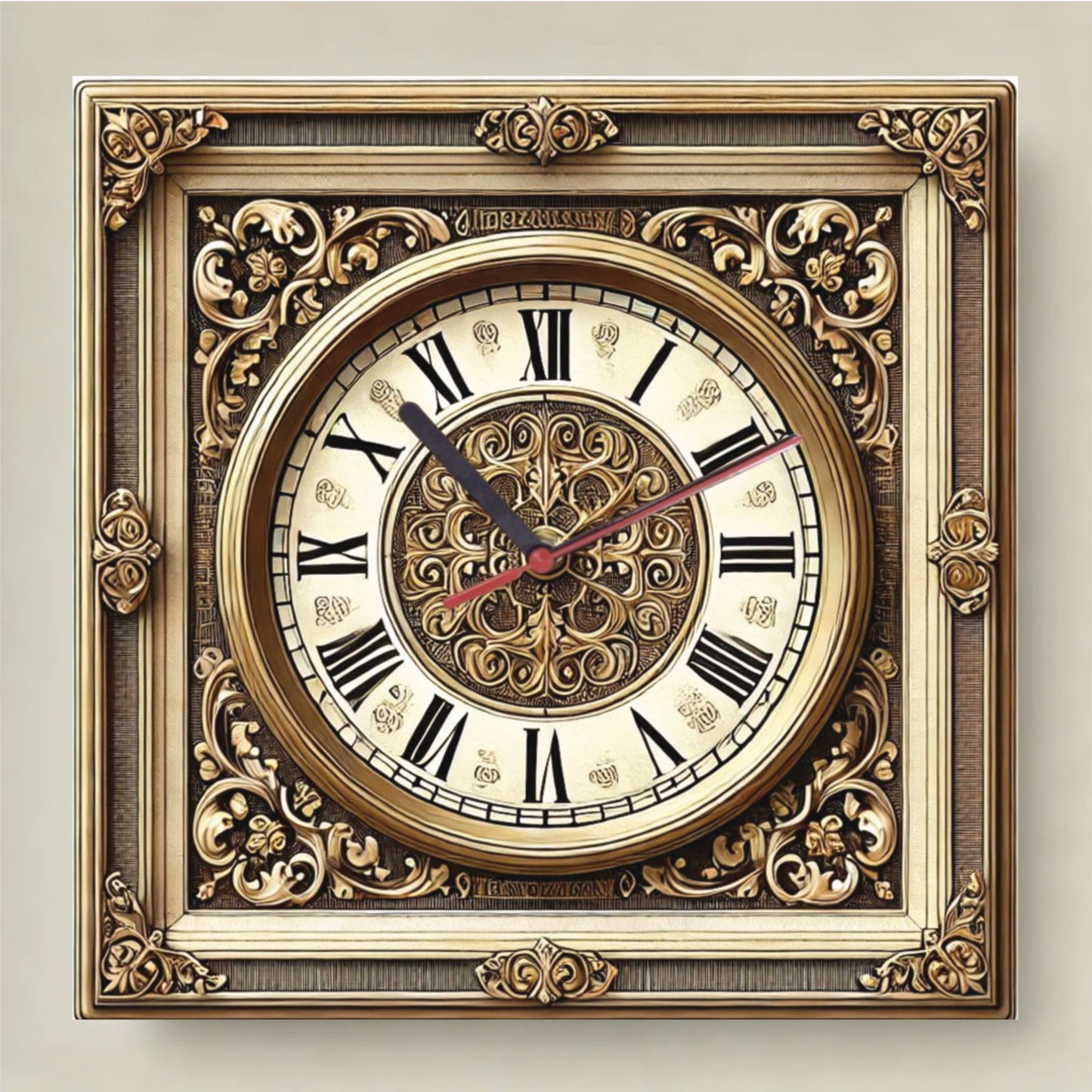 Wall Clock Retro Style Model 20 - Print Concept