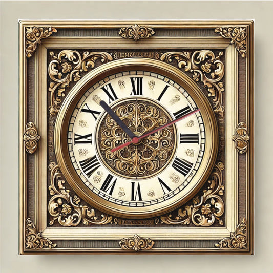 Wall Clock Retro Style Model 20 - Print Concept