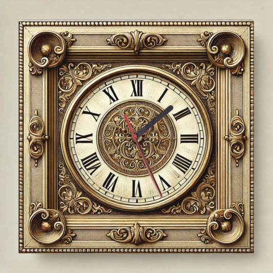 Wall Clock Retro Style Model 4 - Print Concept