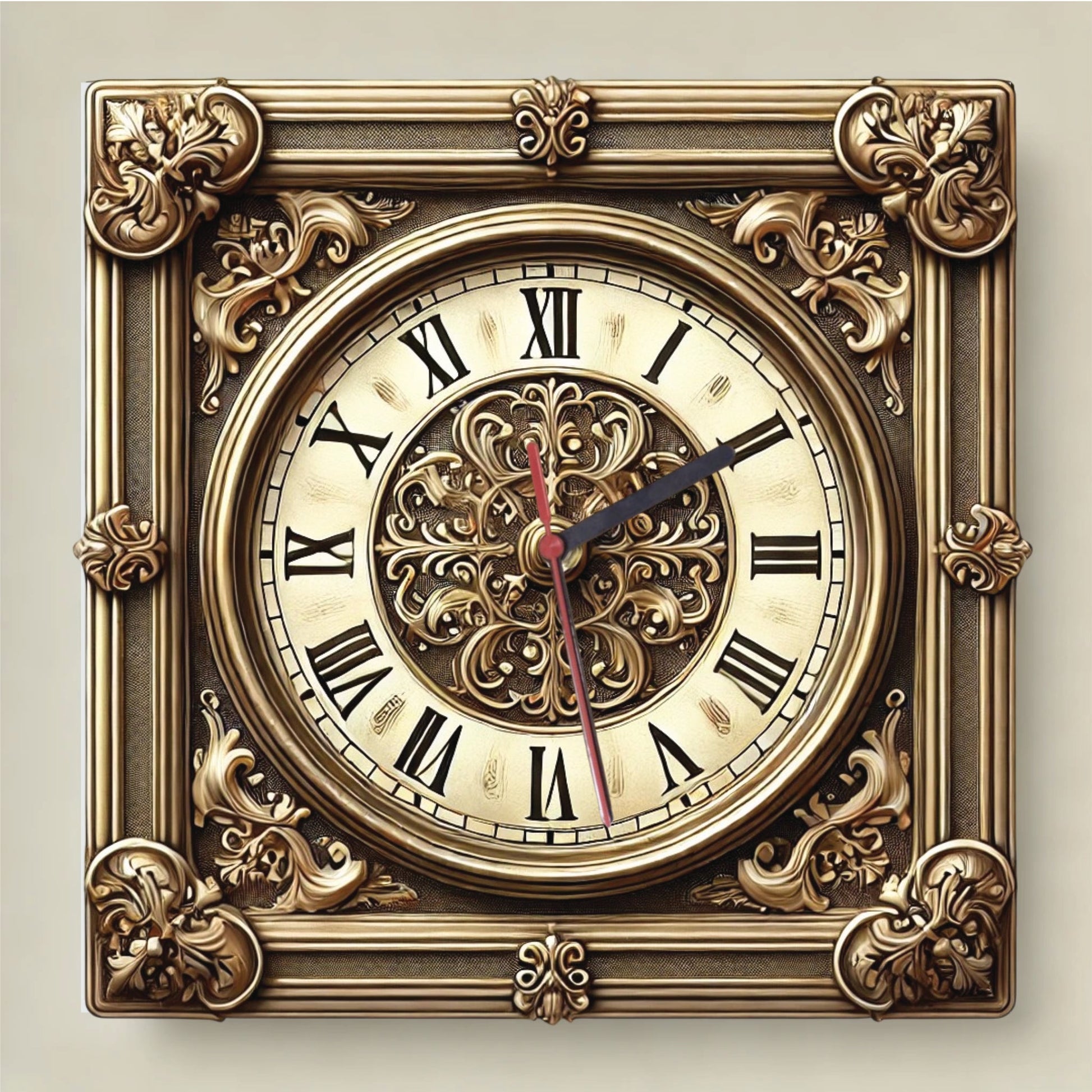 Wall Clock Retro Style Model 7 - Print Concept