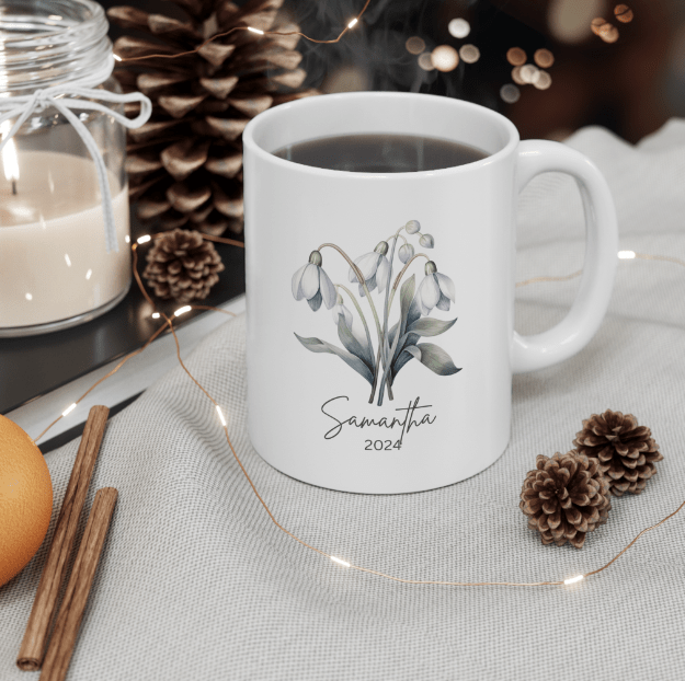 Birth Flower Mug - Print Concept