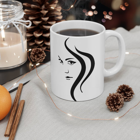 Female Head Mug - Print Concept