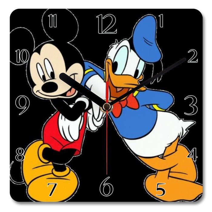 Miki and Donald Friends Clock - Print Concept