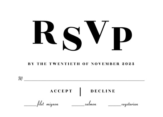 RSVP Nr 2 - Print Concept
