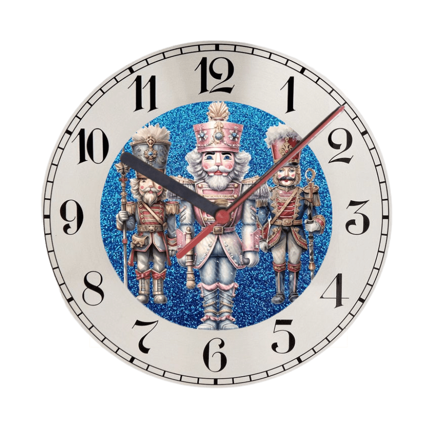 Trio Nutcrackers Clock - Print Concept