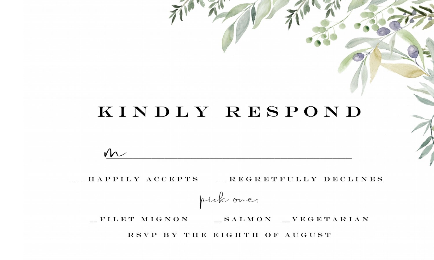 Wedding Invitations G0014 - Print Concept