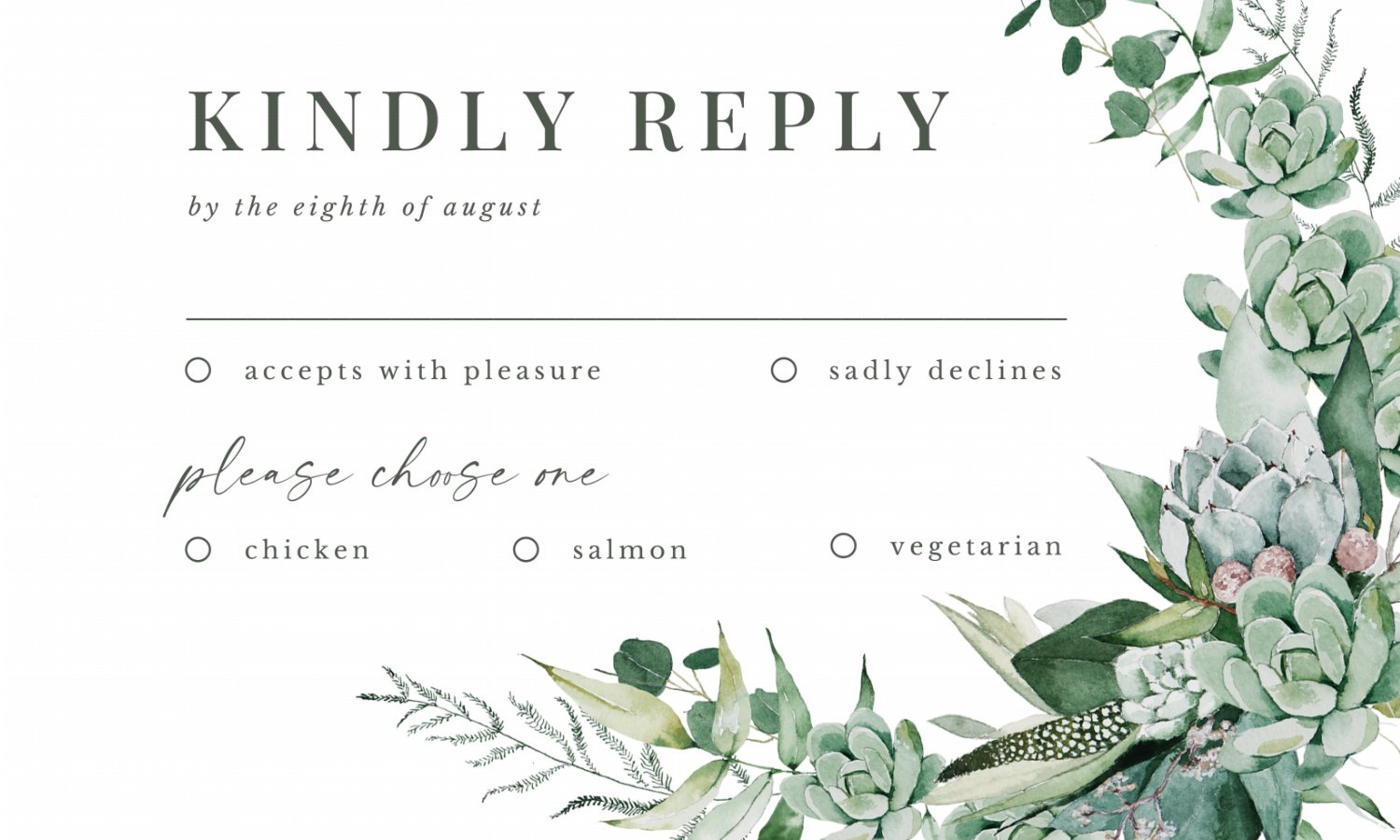 Wedding Invitations G0018 - Print Concept