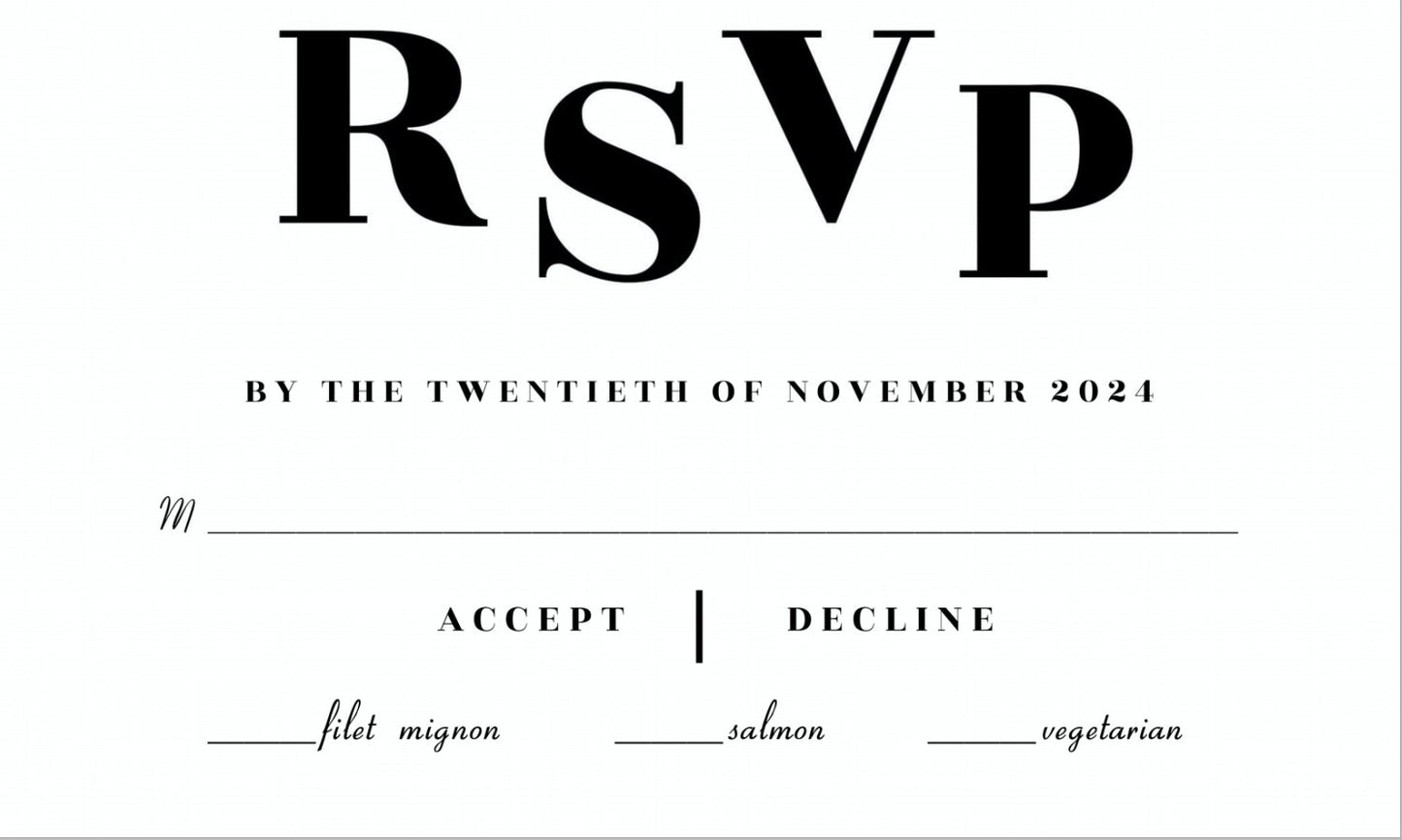 Wedding Invitations G0020 - Print Concept