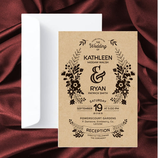 Wedding Invitations K0005 - Print Concept