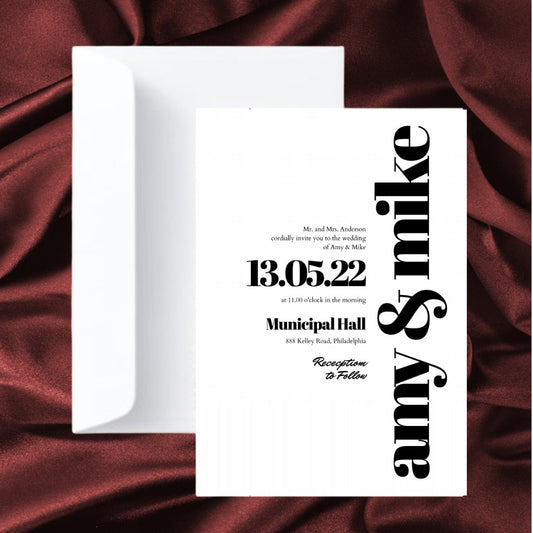 Wedding Invitations K0008 - Print Concept