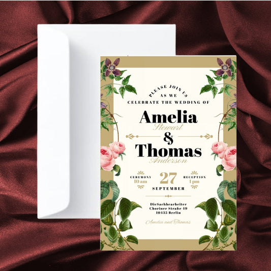 Wedding Invitations K0012 - Print Concept